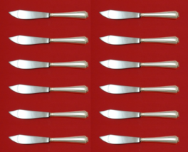 Fairfax by Durgin-Gorham Sterling Silver Fish Knife Custom Set 12 pcs 8 1/4&quot; - £649.75 GBP
