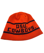 OSU Cowboy Vintage Hat Knit Winter Cap Mens Orange Spell Out Oklahoma State - $37.22