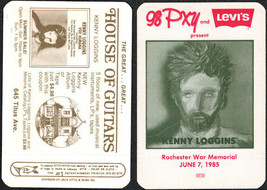 1985 Kenny Loggins Radio Promo OTTO Backstage Pass - 98PXY - Levi Advert... - £5.41 GBP