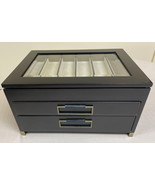 Brown Glass Top bombay jewelry box year 2005 - $183.37 CAD