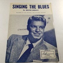Singing the Blues by Melvin Endsley 1954 Recorded by Guy Mitchell Sheet Music - £7.01 GBP