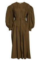 NWoT Ulla Johnson Joyce in Beech Belted Cotton Poplin Midi Dress 6 $475 - $160.00