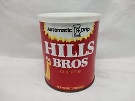 Vintage Hills Bros Empty 8oz Coffee Tin 3 1/4&quot; X 4&quot; - €13,72 EUR