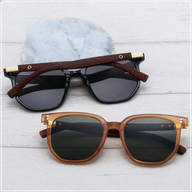 Handmade Oversized Bamboo Wood Sunglasses for Men  Women - $27.00