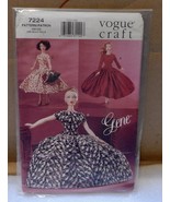Gene Doll Sewing Pattern Vintage Dress Vogue 7224 Ashton-Drake Uncut 200... - $15.76 CAD