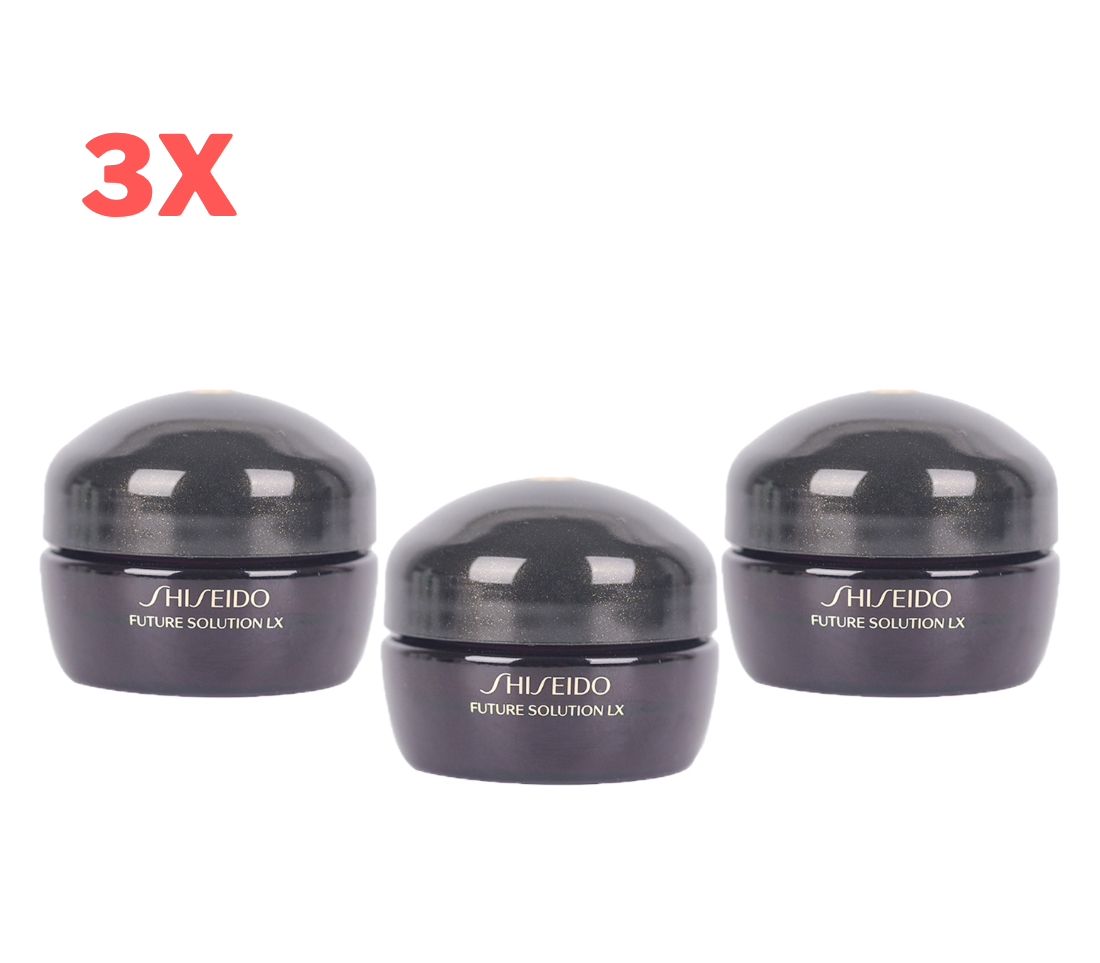 3X Shiseido Future Solution LX Total Regenerating Cream Anti-Aging Wrinkle 15Ml - $128.06
