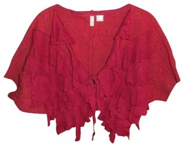 $148 Anthropologie Sweater Small / Medium 2 4 6 8 Red Winter Goodies Woo... - $75.01 CAD