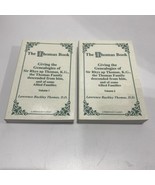 The Thomas Book Genealogies of Sir Rhys ap Thomas Family Lawrence Vol. 1&amp;2 - $142.55