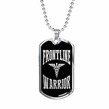 Express Your Love Gifts Frontline Warrior Distressed Caduceus Stainless Steel or - £55.37 GBP