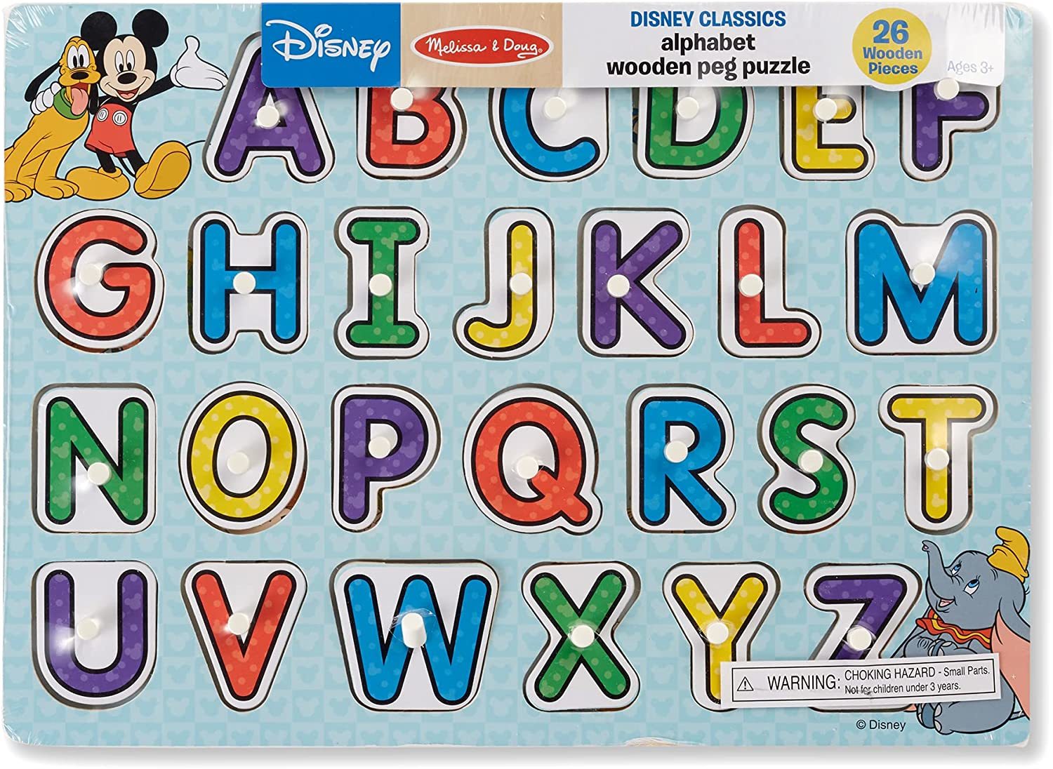 Primary image for Disney Classics Alphabet Wooden Peg Puzzle