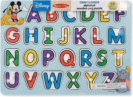 Disney Classics Alphabet Wooden Peg Puzzle - £7.97 GBP