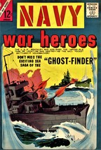 NAVY WAR HEROES No. 6 1965 Charlton War Comic Book GHOST-FINDER  - $6.50