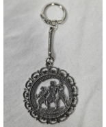 Vintage Spirit of 76 Bicentennial Pendant Keychain Pewter 1776-1976 - $9.95