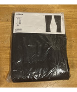 Ikea RITVA 57&quot; x 65&quot; 1 Pair of Curtains &amp; Tie Backs Dark Grey Gray - $742.61 MXN