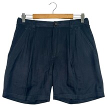 Tommy Bahama Shorts Mens 32 Blue Silk Pleated Classic Summer Dress Prepp... - $27.71