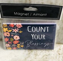 New-Refrgerator Ceramic Magnet-“Count Your Blessings”. ShipN24Hours - $23.41 CAD