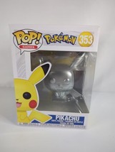 FUNKO POP Games Pokemon Pikachu Silver Metallic 353 Vinyl Figure New - £7.85 GBP