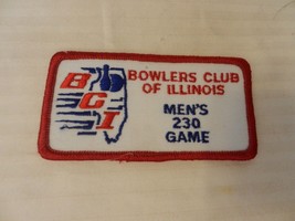 Bowlers Club of Illinois Men&#39;s 230 Game Patch from the 90s Red Border - £7.85 GBP