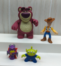 Fisher Price Imaginext Toy Story Woody Lotso Bear Alien Zurg figures lot 4 - £11.64 GBP