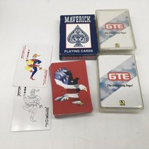 Vtg Playing Cards Maverick Poker GTE Sealed Patriotic Eagle 4 Sets USA - $12.00