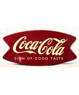 1996 Coca Cola Tacker-Type Fishtail Sign The Good Old Days  - £93.41 GBP