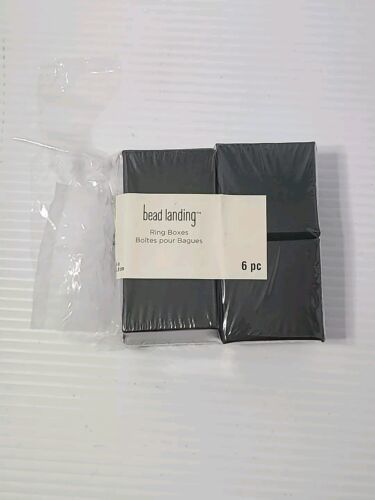 Black Ring Boxes By Bead Landing 4ct. New Open Pack - $7.34