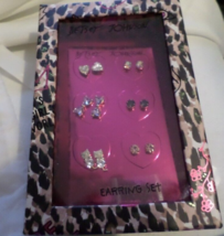 Betsey Johnson Stud Earring Set - 6 pairs - Boxed - NWT - £18.94 GBP