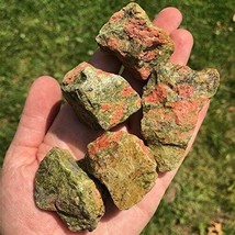 Raw Rough Unakite Large Chunks Healing Crystal Rocks Specimens for Jewel... - £11.79 GBP
