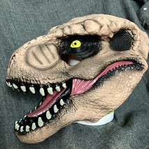 T-Rex 3/4 Mask Jurassic World Adult Costume Rubies Halloween 2016 Rubbery - £19.14 GBP