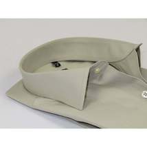 Men's Shirt, Hankie CASILA Turkey Cotton Blend Long Sleeves 501480-06 Solid Sage image 2