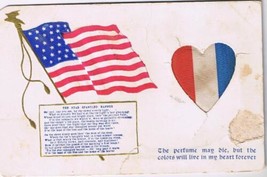 USA Postcard Flag Star Spangled Banner French Perfume Sachet - £2.87 GBP