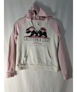 Girls Billabong Pullover Hoodie Pink White California Love Size Medium - $206.57 MXN