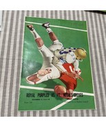 Vtg Football Program Beaumont TX 1959 high school Royal Purples Port Nec... - $40.19