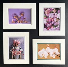 Lot Of 4 VTG Anne Geddes 8x10 Litho Cute Infant Floral Bloom Photography Prints  - £31.40 GBP