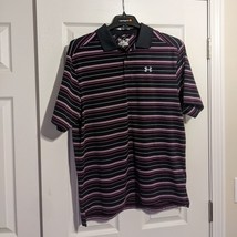 Under Armour heat gear men&#39;s size large short sleeve polo shirt - $14.84