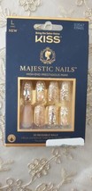 KISS Majestic Nails ‘My Crown’ Gel Nails 30 Reusable Long Length (New) - £11.01 GBP