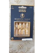 KISS Majestic Nails ‘My Crown’ Gel Nails 30 Reusable Long Length (New) - $19.20 CAD