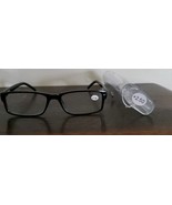 Black Plastic Framed ~ Spring Hinged ~ +2.50 Reading Glasses w/Clear Cas... - $368.05 MXN