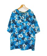 Coco Reef Women's Plus size 1X Swim Suit Beach Coverup Tunic Blue Black Floral - $22.49