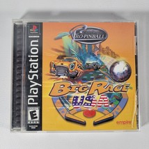 Pro Pinball PS1 Video Game Complete 1998 Big Race USA Rated E Black Label - $5.98