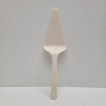 Vintage Pyrex Accessories White Pie Spatula/Cake Server #3370 Serrated Edge - £9.54 GBP