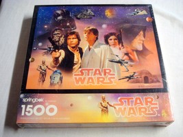 New! Sealed! 1995 Star Wars 1500 Piece Springbok Puzzle by Hallmark #PZL9027 - £15.72 GBP