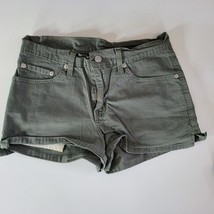 Levis Cotton Shorts Green Juniors Womens Size 5 Teen Summer 3943 - £9.10 GBP