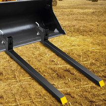 60" Clamp on Pallet Forks for Tractor Bucket Loader Tractor SkidSteer 2000lbs - £126.05 GBP