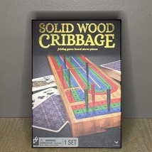 Solid Wood Cribbage Folding Board Game 80726ALN Cardinal Stores Pcs 2+ Players - $9.49