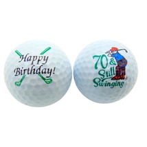 70Th Birthday Golf Balls Set Of 2 Golf Ball Golfer Gift Pack - £22.37 GBP