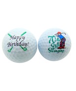 70Th Birthday Golf Balls Set Of 2 Golf Ball Golfer Gift Pack - £22.01 GBP