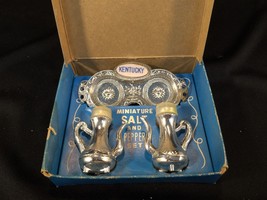 Miniature Kentucky Salt And Pepper Set With Tray In Original Box - £15.62 GBP