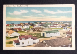 Birds Eye View of Ship Bottom NJ Beach Town Ocean Linen Tichnor Postcard c1950s - £5.58 GBP