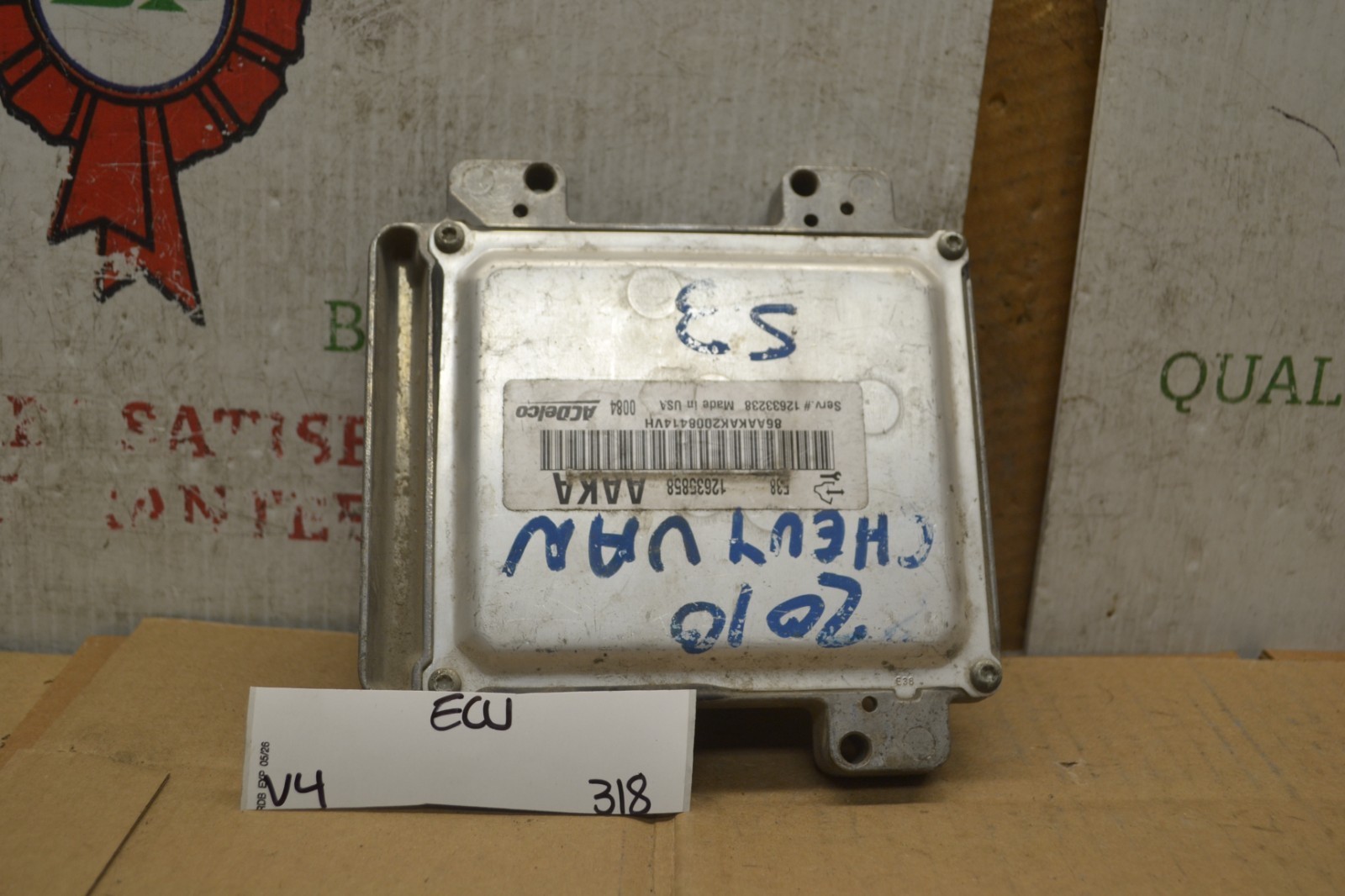 2010-11 Chevrolet Camaro Engine Computer Unit ECU 12633238 Module 318-v4 - $55.85